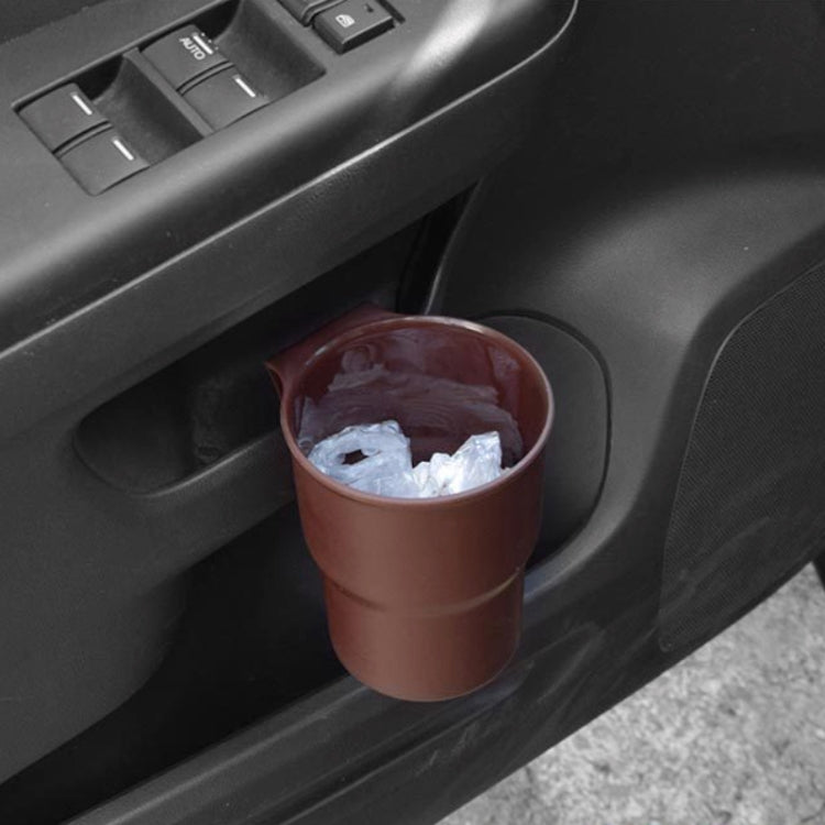 Multifunctional Car Water Cup Holder Hanging Storage Box Mobile Phone Holder Air Outlet Trash Can (Brown) -  by buy2fix | Online Shopping UK | buy2fix