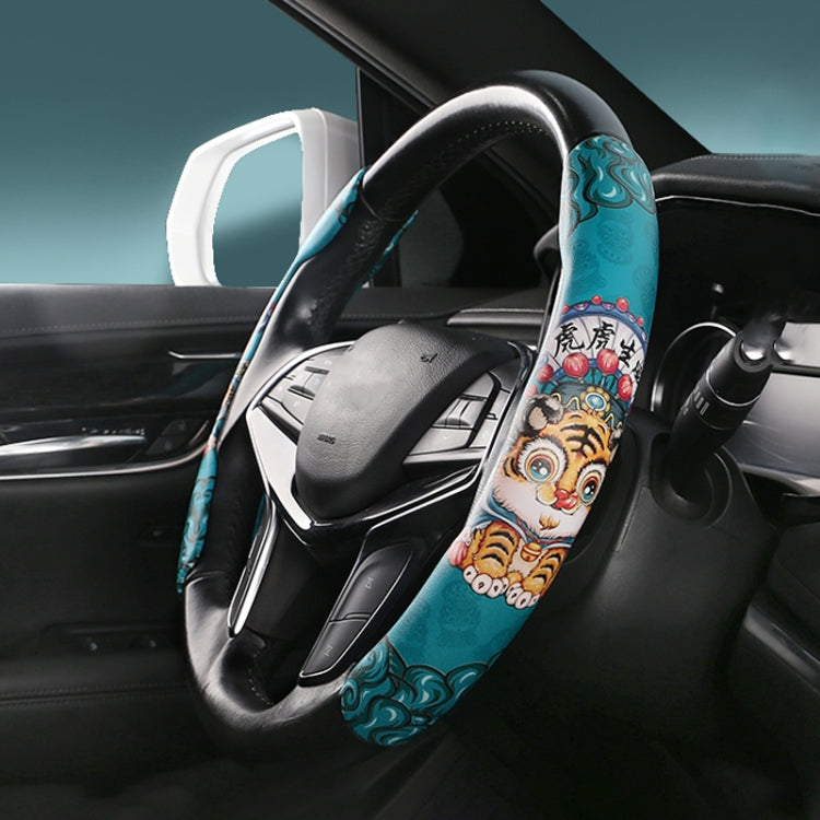 Car Universal China-Chic Relief Steering Wheel Cover (Tiger) - In Car by buy2fix | Online Shopping UK | buy2fix