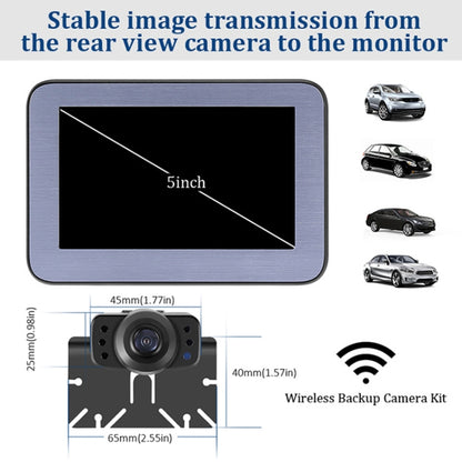 PZ510-W 5 inch Car Wireless Reversing Video Style 2 - In Car by buy2fix | Online Shopping UK | buy2fix