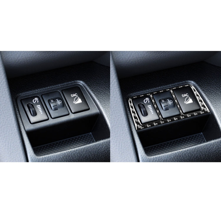 Carbon Fiber Car Headlight Switch Frame Decorative Sticker for Toyota Old RAV4 2006-2013,Left and Right Drive Universal - In Car by buy2fix | Online Shopping UK | buy2fix