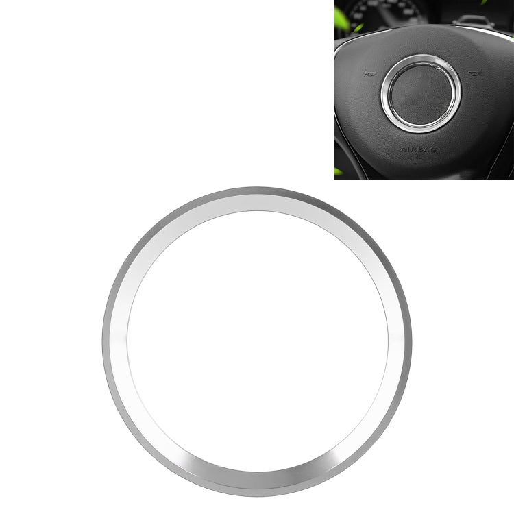 Car Steering Wheel Decorative Ring Cover for Mercedes-Benz,Inner Diameter: 5.6cm (Silver) - In Car by buy2fix | Online Shopping UK | buy2fix