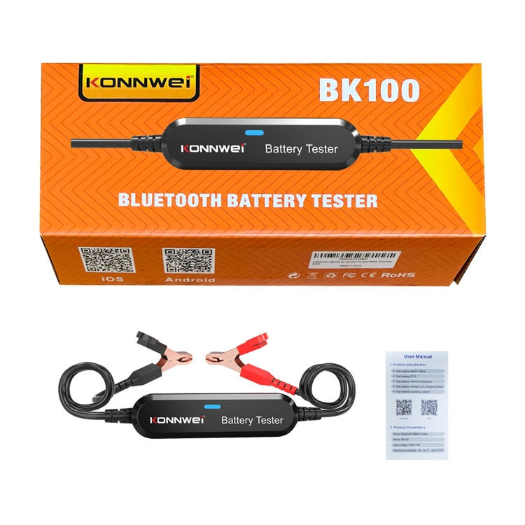 KONNWEI BK100 X431 BST360 Car Bluetooth Battery Tester (Black) - In Car by KONNWEI | Online Shopping UK | buy2fix