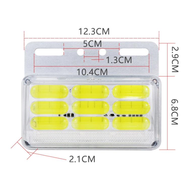 4 PCS ZS-9001 DC24V 9D Waterproof Car / Truck Side Marker Indicator Lights Bulb Lamp (White Light) - In Car by buy2fix | Online Shopping UK | buy2fix