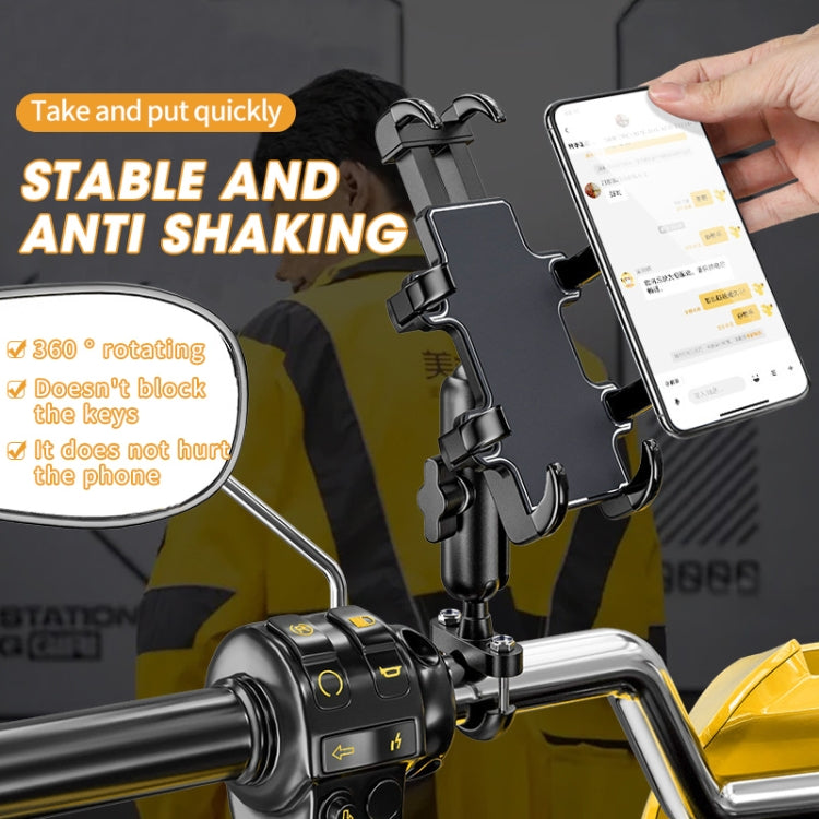 CS-1722A1 Motorcycle Handlebar Octopus Aluminum Alloy Phone Holder - In Car by buy2fix | Online Shopping UK | buy2fix