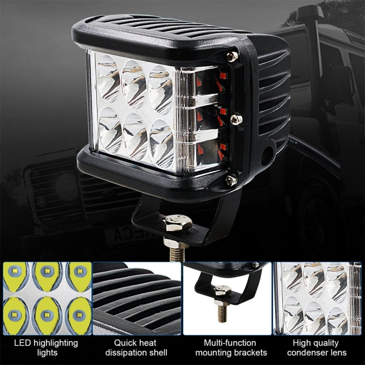 CS-880A1 Car Dust-proof Waterproof Metal Square LED Headlights, Screw Version - In Car by buy2fix | Online Shopping UK | buy2fix