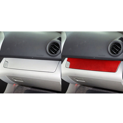 Car Carbon Fiber Passenger Center Control Panel Decorative Sticker for Toyota RAV4 2006-2013, Left Drive (Red) - In Car by buy2fix | Online Shopping UK | buy2fix