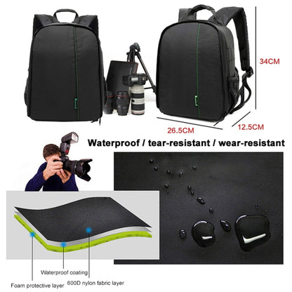 INDEPMAN DL-B012 Portable Outdoor Sports Backpack Camera Bag for GoPro, SJCAM, Nikon, Canon, Xiaomi Xiaoyi YI, Size: 27.5 * 12.5 * 34 cm(Green) - Camera Accessories by INDEPMAN | Online Shopping UK | buy2fix