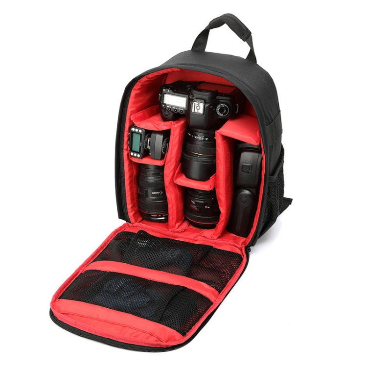 INDEPMAN DL-B012 Portable Outdoor Sports Backpack Camera Bag for GoPro, SJCAM, Nikon, Canon, Xiaomi Xiaoyi YI, Size: 27.5 * 12.5 * 34 cm(Red) - Camera Accessories by INDEPMAN | Online Shopping UK | buy2fix