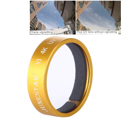 JUNESTAR for Xiaomi Xiaoyi Yi II 4K Sport Action Camera Proffesional UV Filter(Gold) - Lens Filter by JSR | Online Shopping UK | buy2fix