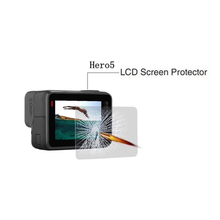 For GoPro HERO5 LCD Display Screen Protector Tempered Glass Film - DJI & GoPro Accessories by buy2fix | Online Shopping UK | buy2fix