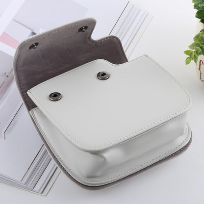 Retro Style Full Body Camera PU Leather Case Bag with Strap for FUJIFILM instax mini 9 / mini 8+ / mini 8(White) - Camera Accessories by buy2fix | Online Shopping UK | buy2fix