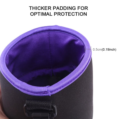 SLR Camera Lens Bag Micro Single Lens Bag Lens Inner Bile Bag Waterproof Protective Case Plus Velvet Thickening, Diameter: 8.5cm, height: 10cm(Purple) - Camera Accessories by buy2fix | Online Shopping UK | buy2fix