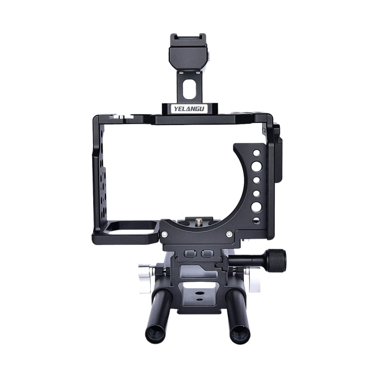 YELANGU CA7 YLG0908A-A Handle Video Camera Cage Stabilizer for  Sony A7K & A7X & A73  & A7S & A7R & A7RII & A7SII(Black) - Camera Cage by YELANGU | Online Shopping UK | buy2fix