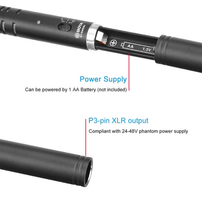 BOYA BY-BM6060L Broadcast-grade Condenser Microphone Modular Pickup Tube Design Microphone - Consumer Electronics by BOYA | Online Shopping UK | buy2fix