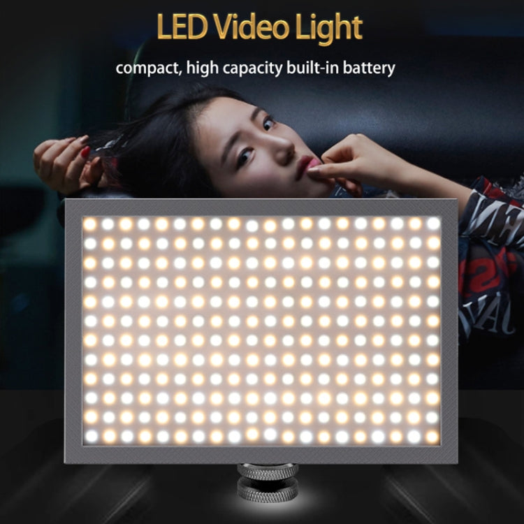 LUXCeO P02 LED Video Light Super Slim Panel 1000LM 3000-6000K Light On-camera Light Selfie Soft Light Video Photography Studio Light (Black) - Camera Accessories by LUXCeO | Online Shopping UK | buy2fix