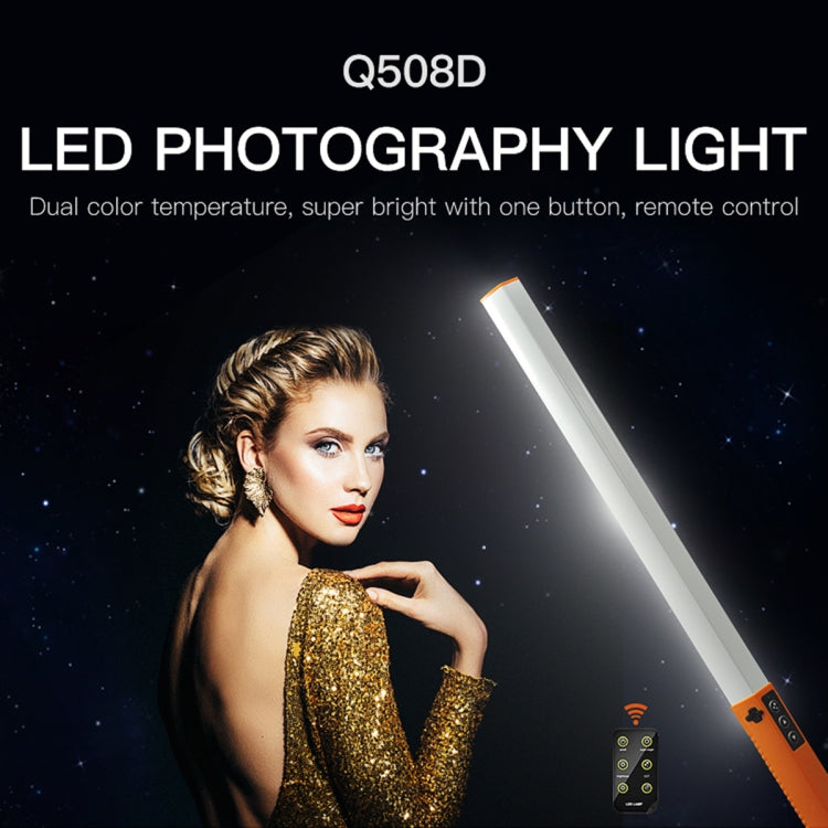 LUXCeO Q508D Dual Color Temperature Photo LED Stick Video Light Handheld LED Fill Light Flash Lighting Lamp(Orange) - Camera Accessories by LUXCeO | Online Shopping UK | buy2fix