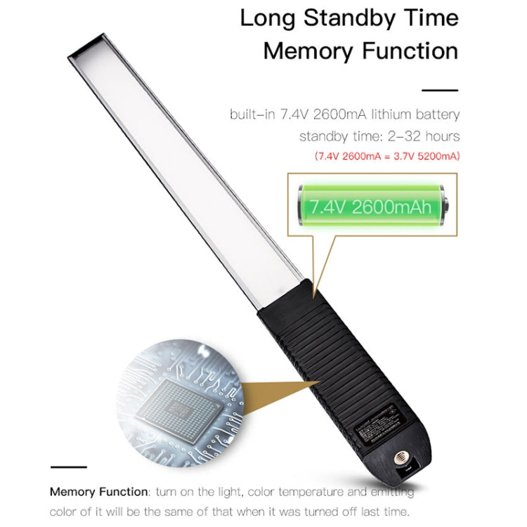 LUXCeO Q508A 8 Color Photo LED Stick Video Light Waterproof Handheld LED Fill Light Flash Lighting Lamp with Remote Control - Camera Accessories by LUXCeO | Online Shopping UK | buy2fix