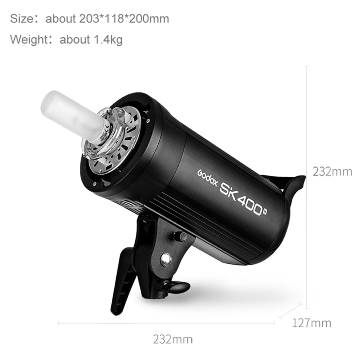 Godox SK400II Studio Flash Light 150Ws Bowens Mount Studio Speedlight(AU Plug) - Camera Accessories by Godox | Online Shopping UK | buy2fix