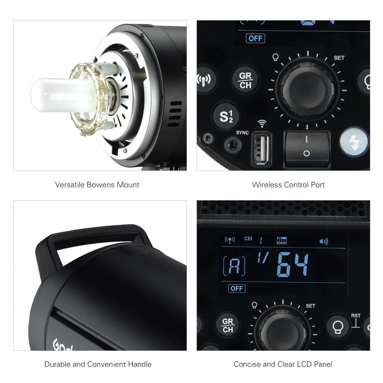Godox DP600III Studio Flash Light 600Ws Bowens Mount Studio Speedlight(UK Plug) - Camera Accessories by Godox | Online Shopping UK | buy2fix