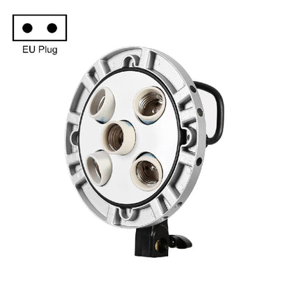 Godox TL-5 5 in 1 E27 Socket Tricolor Bulb Light Lamp Head Mount(EU Plug) -  by Godox | Online Shopping UK | buy2fix