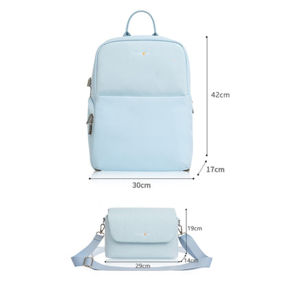 CADeN Camera Layered Laptop Backpacks Large Capacity Shockproof Bags, Size: 42 x 17 x 30cm (Blue) - Backpack by CADeN | Online Shopping UK | buy2fix