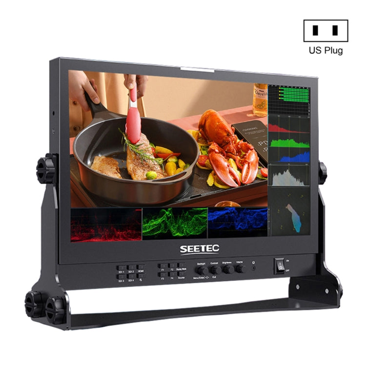 SEETEC ATEM156S 15.6 inch 3G-SDI HDMI Full HD 1920x1080P Multi-camera Broadcast Monitor(US Plug) - On-camera Monitors by SEETEC | Online Shopping UK | buy2fix