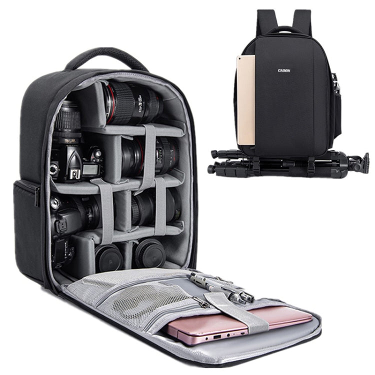 CADeN Multifunctional Shoulder SLR Camera Lens Bag Photography Backpack (Black) - Camera Accessories by CADeN | Online Shopping UK | buy2fix