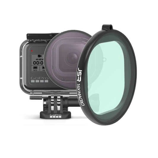 JSR Round Housing 16X Macro Lens Filter for GoPro HERO8 Black - DJI & GoPro Accessories by JSR | Online Shopping UK | buy2fix