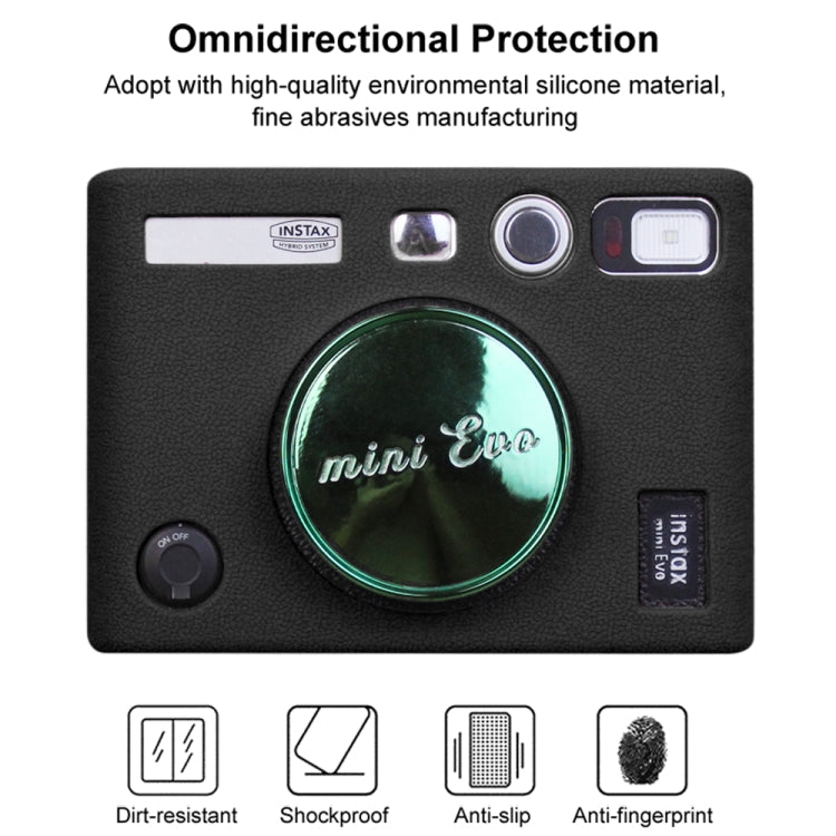 PULUZ Soft Silicone Protective Case for FUJIFILM instax mini Evo (Black) - Camera Accessories by buy2fix | Online Shopping UK | buy2fix