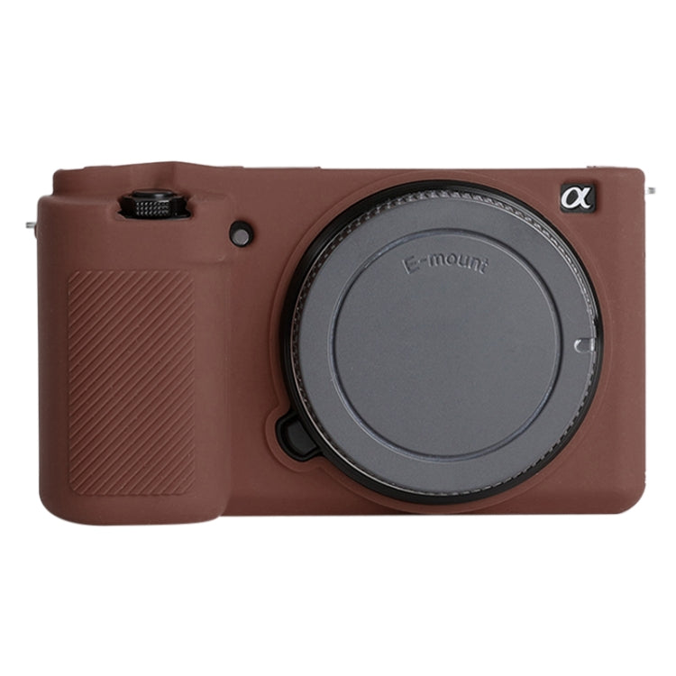 For Sony ZV-E10 Soft Silicone Protective Case (Coffee) - Camera Accessories by buy2fix | Online Shopping UK | buy2fix