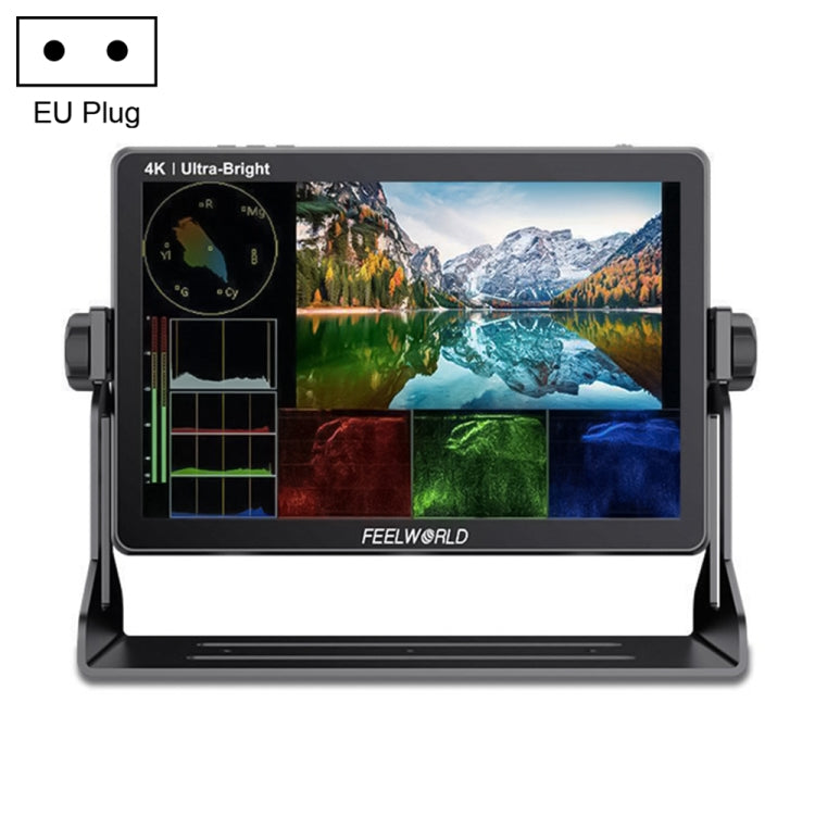 FEELWORLD LUT11S 10.1 inch Ultra High Bright 2000nit Touch Screen DSLR Camera Field Monitor, 3G-SDI 4K HDMI Input Output 1920 x 1200 IPS Panel(EU Plug) - Camera Accessories by FEELWORLD | Online Shopping UK | buy2fix