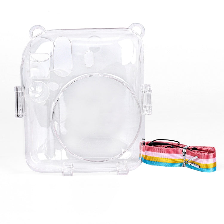 For FUJIFILM Instax mini 12 Crystal Hard Case Camera Bag with Shoulder Strap (Transparent) - Protective Case by buy2fix | Online Shopping UK | buy2fix