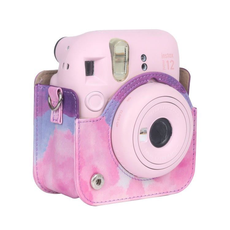 For FUJIFILM instax mini 12 Painted Full Body Leather Case Camera Bag with Strap(Dream Cloud) - Leather Bag by buy2fix | Online Shopping UK | buy2fix