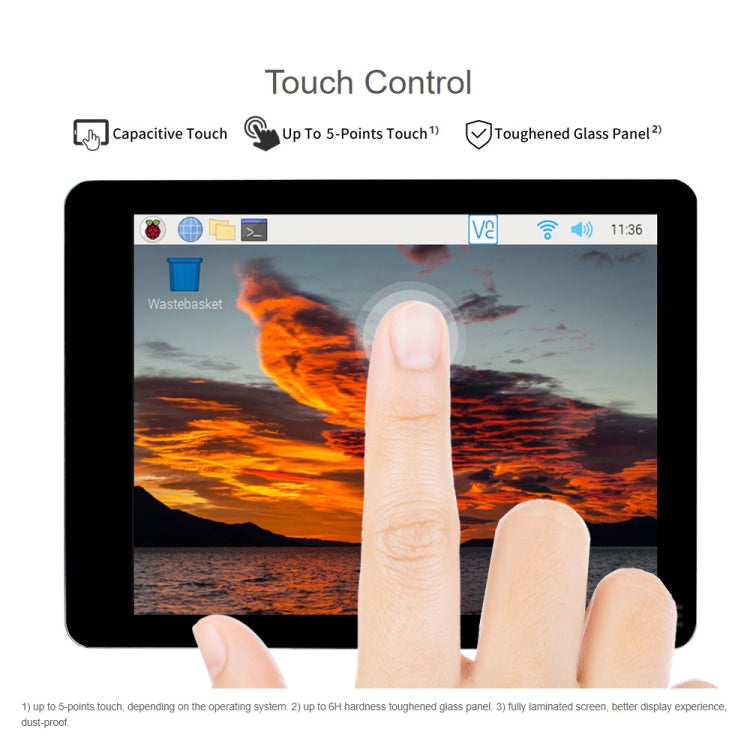 Waveshare 2.8 inch Capacitive Touch Display for Raspberry Pi, 480 x 640, DSI, IPS, Fully Laminated Screen - Consumer Electronics by WAVESHARE | Online Shopping UK | buy2fix