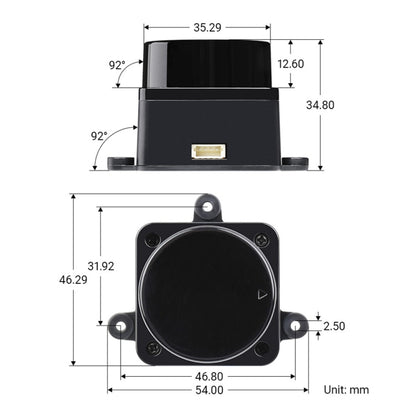 Waveshare D300 Developer Kit, DTOF Laser Ranging Sensor, 360 Omni-Directional Lidar, UART Bus - Consumer Electronics by WAVESHARE | Online Shopping UK | buy2fix