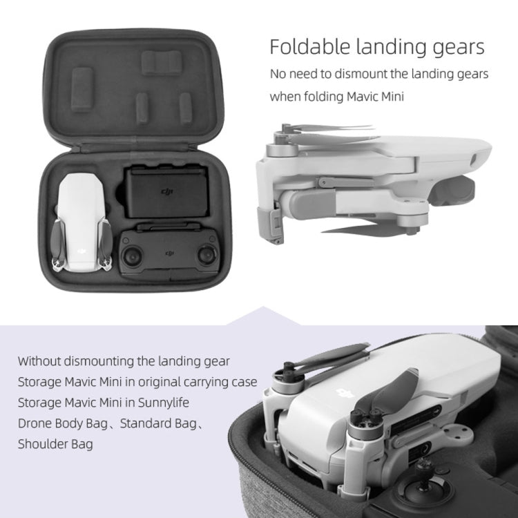 Sunnylife MM-LG541 Foldable Heightened Landing Gears for DJI Mavic mini (Grey) - DJI & GoPro Accessories by Sunnylife | Online Shopping UK | buy2fix