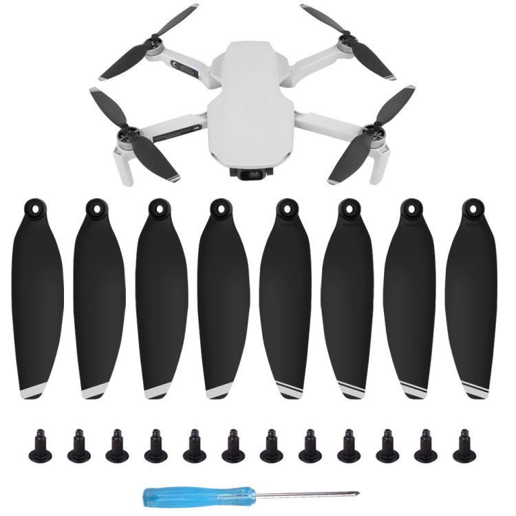 8 PCS/Set Sunnylife 4726F Low Noise Quick-release Wing Propellers for DJI Mini 2 (Silver) - DJI & GoPro Accessories by Sunnylife | Online Shopping UK | buy2fix