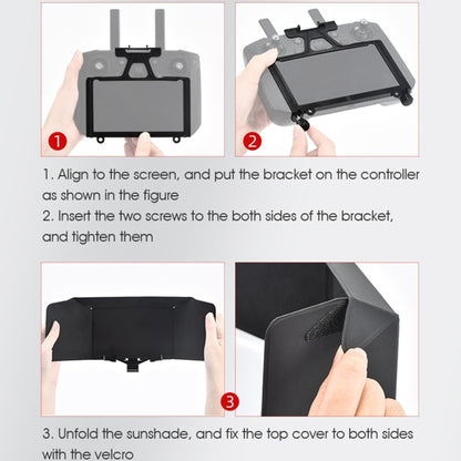 STARTRC Foldable Controller Sunshade with Screen Bracket for DJI Mavic 2 / Mavic Air 2 / Air 2S / Mini 2(Black) - Other by STARTRC | Online Shopping UK | buy2fix