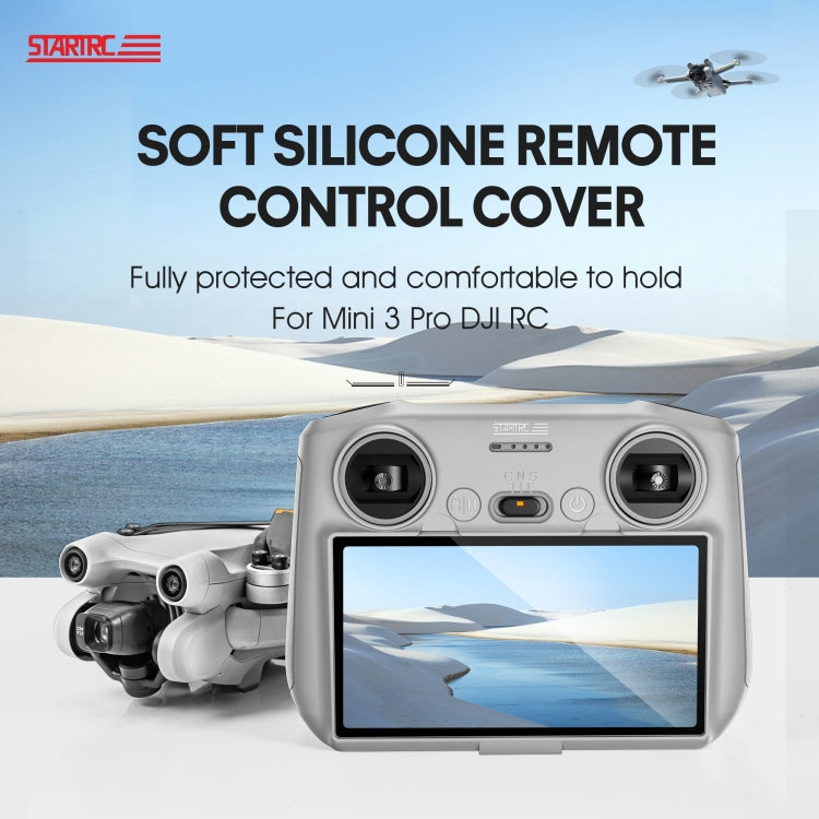 STARTRC Silicone Shockproof Anti-scratch Case for DJI Mini 3 Pro Remote Control(Grey) - Carry Cases & Bags by STARTRC | Online Shopping UK | buy2fix