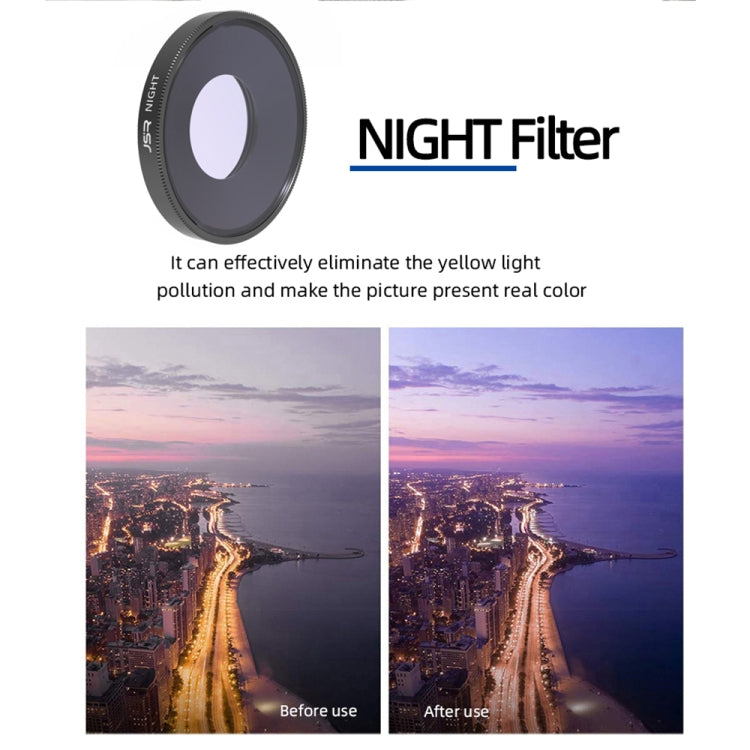 JSR NIGHT Lens Filter For DJI Osmo Action 3 - Lens Filter by JSR | Online Shopping UK | buy2fix