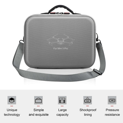 For DJI Mini 3 Pro / RC with Screen STARTRC Waterproof Shoulder Storage Bag Handbag(Grey) - Carry Cases & Bags by STARTRC | Online Shopping UK | buy2fix