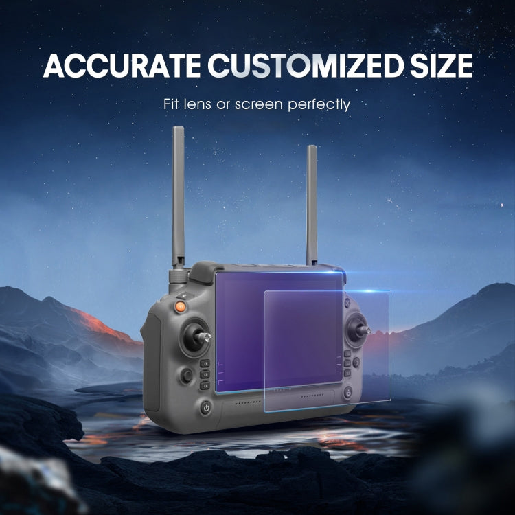 For DJI RC Plus with Screen STARTRC 3pcs Frosted Purple Eye Protection Tempered Glass Film - Others by STARTRC | Online Shopping UK | buy2fix