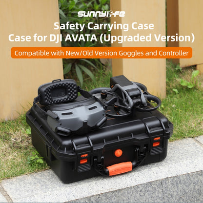 For DJI Avata Sunnylife AQX-6-U Upgraded Waterproof Shockproof Safety Carry Case Storage Bag (Black) - Cases & Bags by Sunnylife | Online Shopping UK | buy2fix