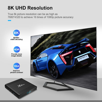 X96 Air 8K Smart TV BOX Android 9.0 Media Player with Remote Control, Quad-core Amlogic S905X3, RAM: 4GB, ROM: 64GB, Dual Band WiFi, Bluetooth, UK Plug - Consumer Electronics by buy2fix | Online Shopping UK | buy2fix