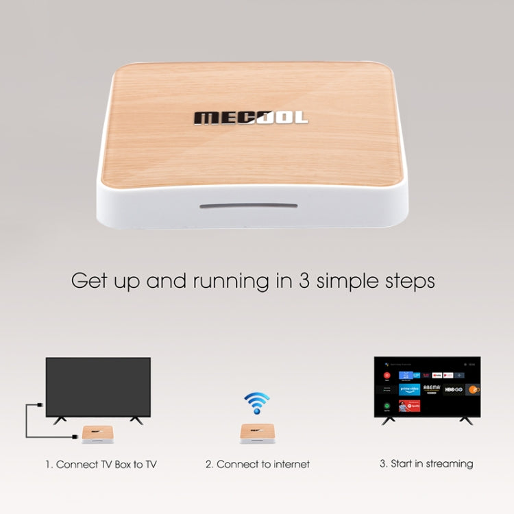 MECOOL KM6 4K Smart TV BOX Android 10.0 Media Player wtih Remote Control, Amlogic S905X4 Quad Core ARM Cortex A55, RAM: 4GB, ROM: 64GB, Support WiFi, Bluetooth, Ethernet, AU Plug - Consumer Electronics by MECOOL | Online Shopping UK | buy2fix