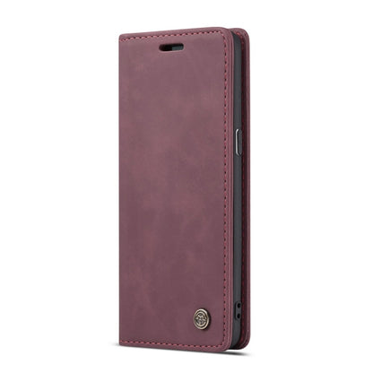 CaseMe-013 Multifunctional Retro Frosted Horizontal Flip Leather Case with Card Slot & Holder & Wallet for Galaxy S8(Wine Red) - Galaxy Phone Cases by CaseMe | Online Shopping UK | buy2fix