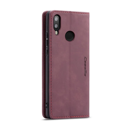 CaseMe-013 Multifunctional Horizontal Flip Leather Case with Card Slot & Holder for Huawei P20 Lite(Wine Red) - Huawei Cases by CaseMe | Online Shopping UK | buy2fix