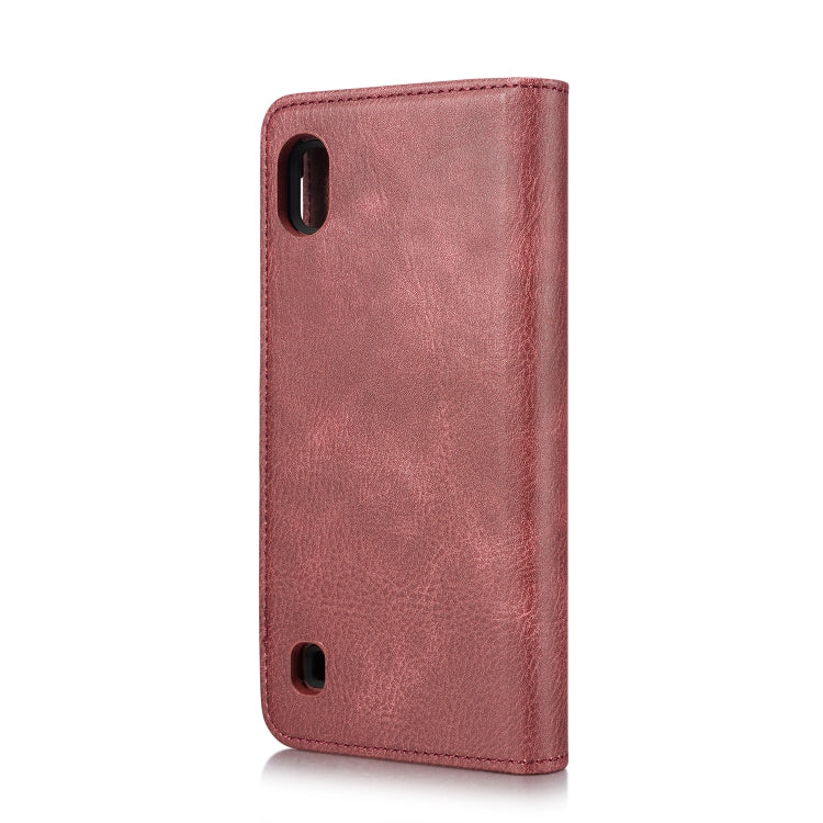 DG.MING Crazy Horse Texture Flip Detachable Magnetic Leather Case with Holder & Card Slots & Wallet for Galaxy A10(Red) - Galaxy Phone Cases by DG.MING | Online Shopping UK | buy2fix