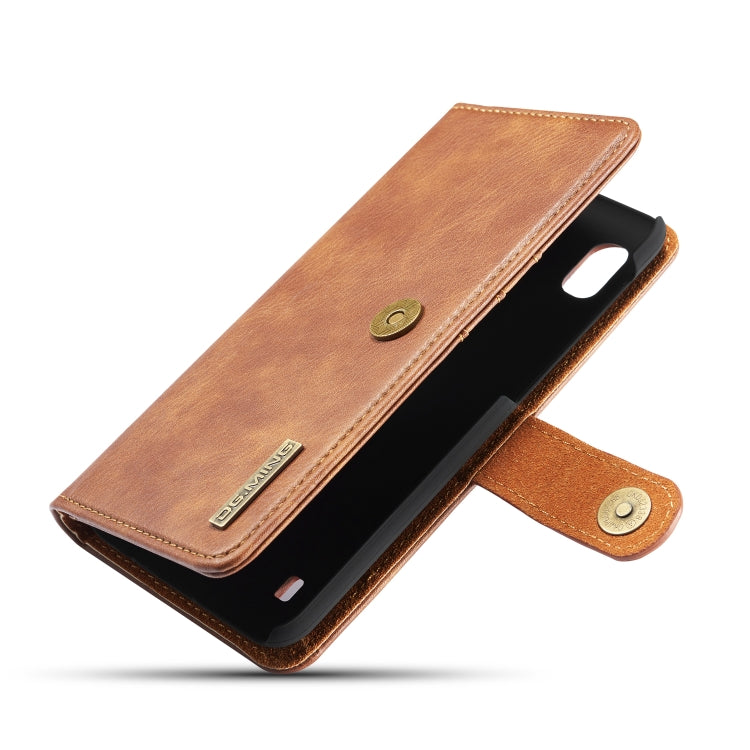 DG.MING Crazy Horse Texture Flip Detachable Magnetic Leather Case with Holder & Card Slots & Wallet for Galaxy A10(Brown) - Galaxy Phone Cases by DG.MING | Online Shopping UK | buy2fix