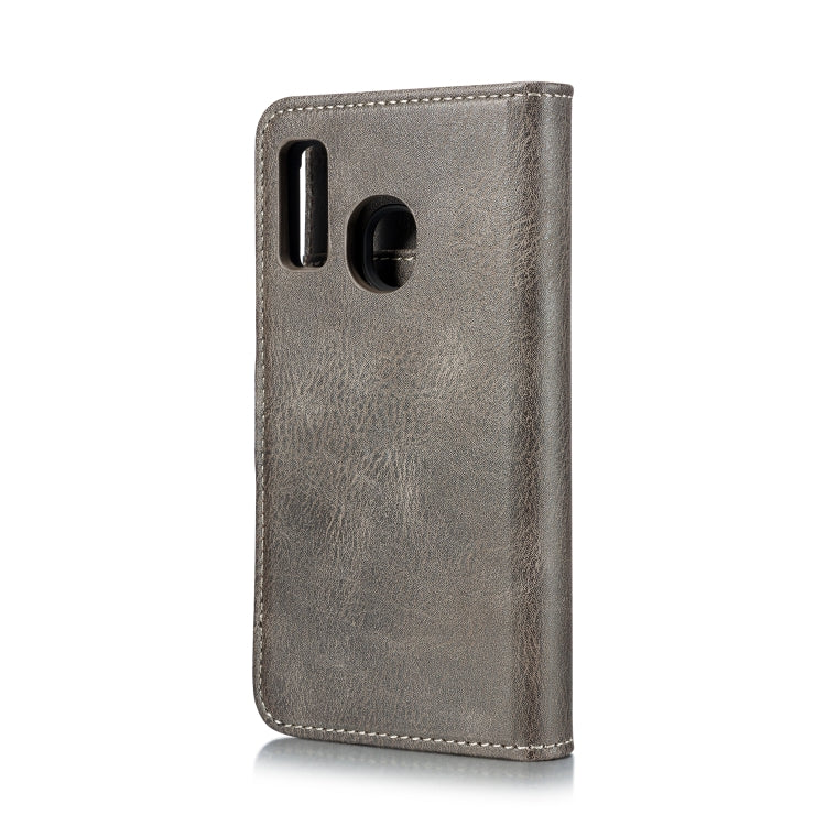 DG.MING Crazy Horse Texture Flip Detachable Magnetic Leather Case with Holder & Card Slots & Wallet for Galaxy A40(Gray) - Galaxy Phone Cases by DG.MING | Online Shopping UK | buy2fix